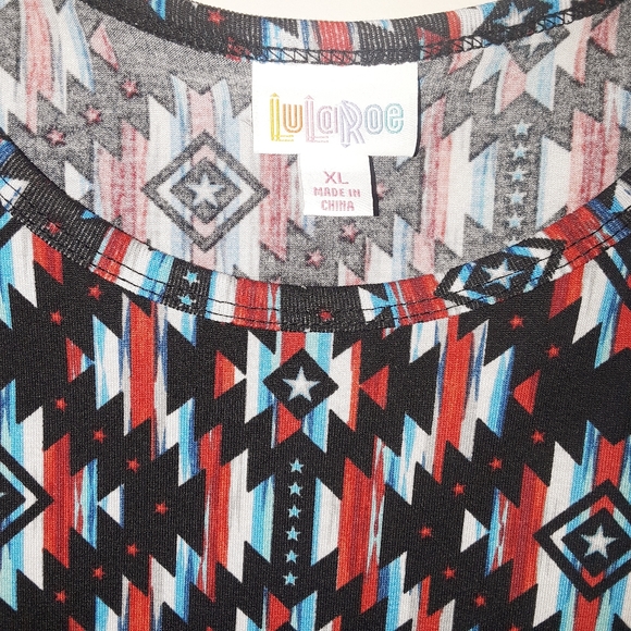 NWT Lularoe Carly Aztec Print Dress XL - Picture 2 of 7